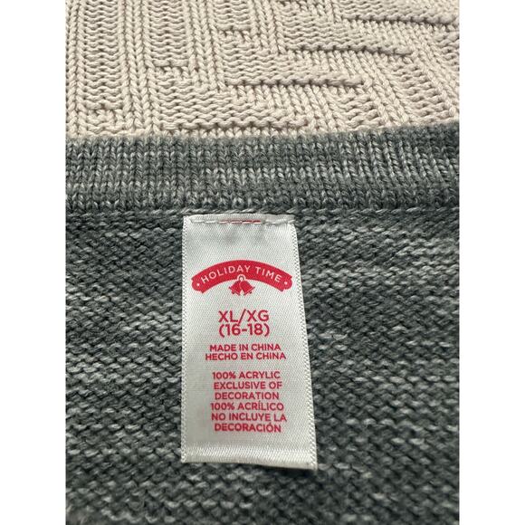 Holiday Time Christmas Santa sweater size XL - Picture 3 of 5